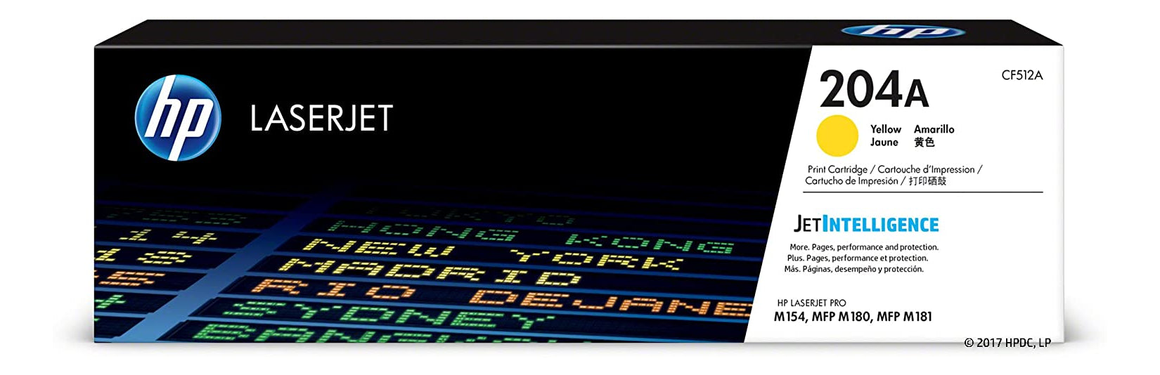 HP 204A (CF512A) Yellow Original LaserJet Toner Cartridge