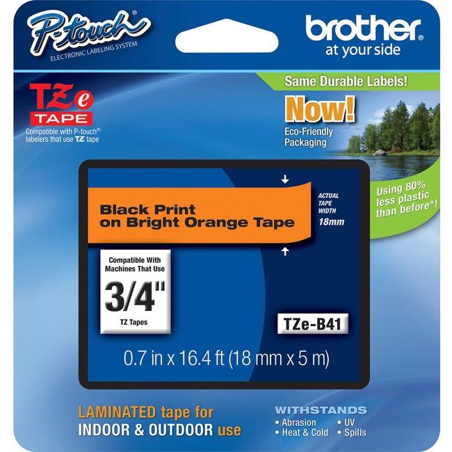 TZEAF231 Brother ACID FREE TAPES - BLACK ON WHITE 12MM