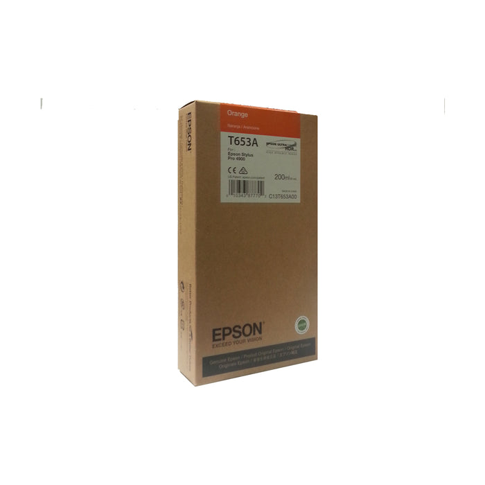 Epson T653A00 EPSON STYLUS PRO 4900 ORANGE 200ML – Compatible Printer Supply – Get Toner Canada