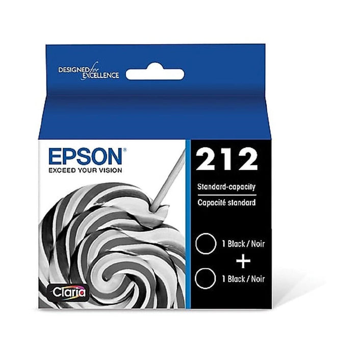 Epson T212120D2 Epson T212 Claria Black Dual Pack Ink Cartridges S – Compatible Printer Supply – Get Toner Canada