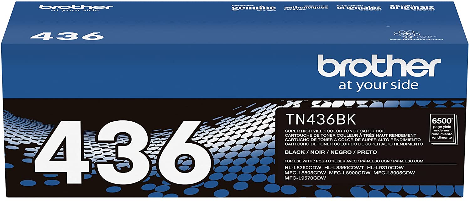 Brother Black Toner Cartridge, Super High Yield (TN436BK)