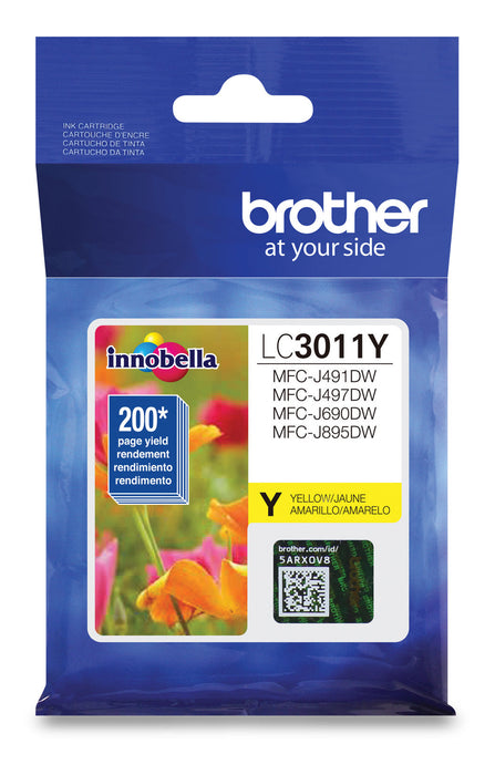 Brother LC3011YS YELLOW INK FOR MFCJ491DW, MFC690DW 0.2K – Compatible Printer Supply – Get Toner Canada