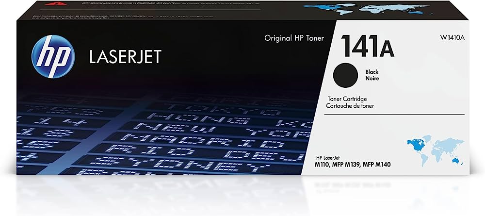 HP 141A Black Original LaserJet Toner Cartridge (W1410A) – Compatible Printer Supply – Get Toner Canada