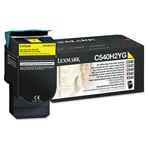 Lexmark C540H2YG Yellow Toner Cartridge, High Yield – Compatible Printer Supply – Get Toner Canada