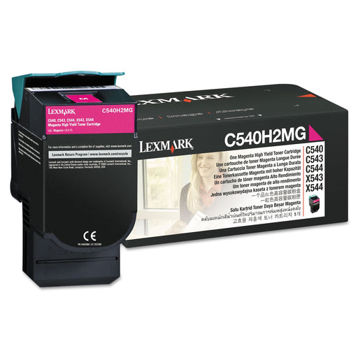 Lexmark C540H2MG Magenta Toner Cartridge, High Yield – Compatible Printer Supply – Get Toner Canada