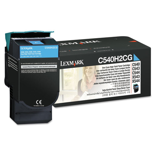 Lexmark C540H2CG Cyan Toner Cartridge, High Yield – Compatible Printer Supply – Get Toner Canada