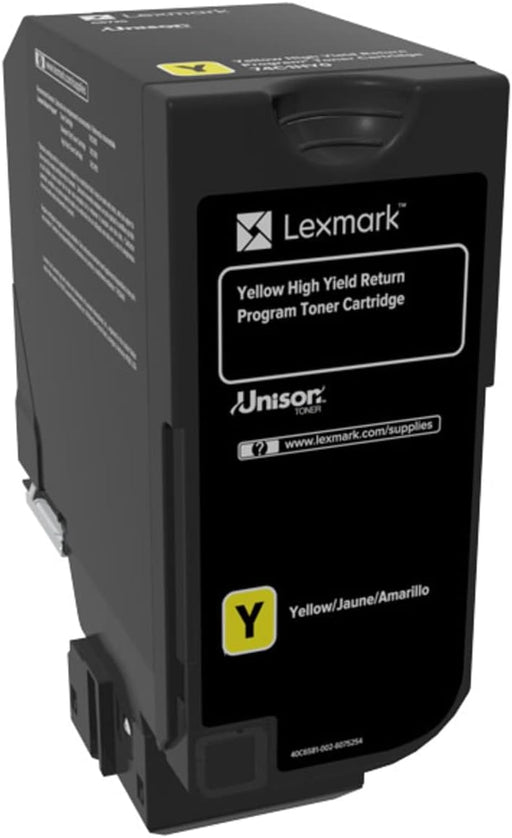 Lexmark 74C1HY0 LEXMARK CS725 YELLOW HIIGH YIELD TONER 12K – Compatible Printer Supply – Get Toner Canada