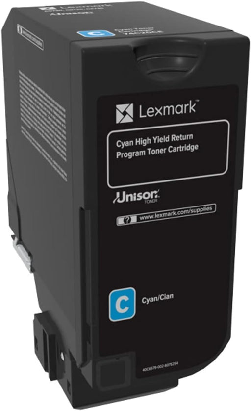 Lexmark 74C1HC0 LEXMARK CS725 CYAN HIIGH YIELD TONER 12K – Compatible Printer Supply – Get Toner Canada