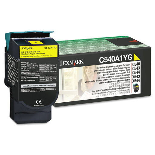 Lexmark C540A1YG Yellow Return Program Toner Cartridge – Compatible Printer Supply – Get Toner Canada