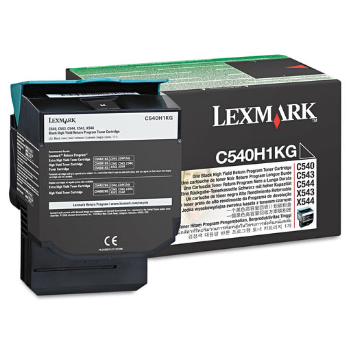 Lexmark C540H1KG Black Toner Cartridge, Return Program, High Yield – Compatible Printer Supply – Get Toner Canada