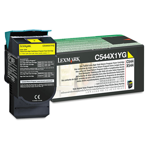 Lexmark C544X1YG Extra High Yield Laser Toner Cartridge, Yellow – Compatible Printer Supply – Get Toner Canada