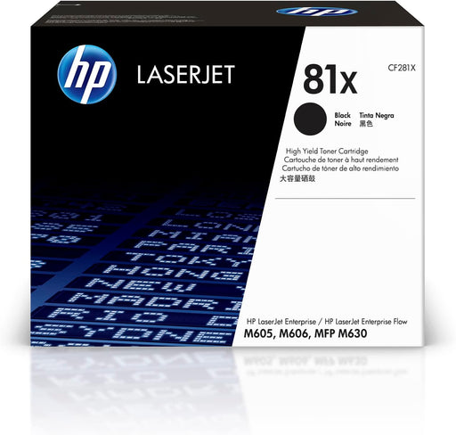 HP 81X (CF281X) Black High Yield Original LaserJet Toner Cartridge