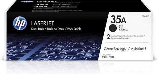 HP 35A Black Toner Cartridges (2-pack) – Compatible Printer Supply – Get Toner Canada
