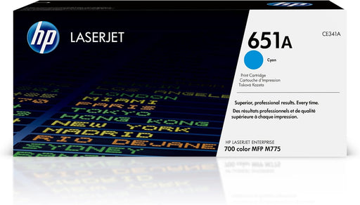 HP 651A (CE341A) Cyan Original LaserJet Toner Cartridge