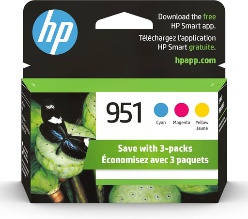 HP 951 CR314FN#140 Cyan/Magenta/Yellow Original Ink Cartridges - High Yield - 3 Pack