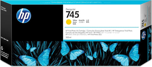 HP 745 (F9K02A) 300mL Yellow Original Ink Cartridge