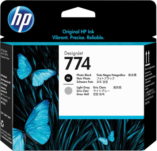 HP 774 (P2W00A) Photo Black/Light Gray Original Printhead