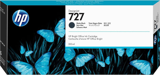 HP 727 300 ML MATTE BLACK INK CARTRIDGE (C1Q12A)