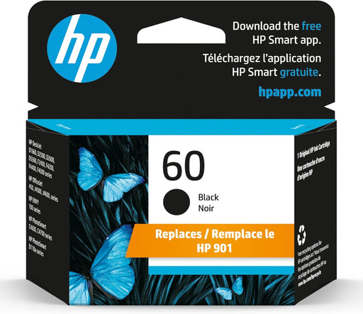 HP 60 Black Original Ink Cartridge (CC640WN)