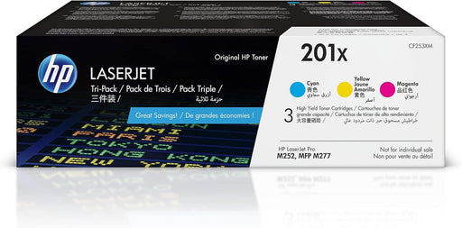 HP 201X CYM Tri-Pack LJ Toner Cartridge