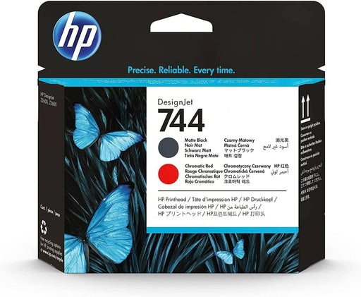 HP 744 (F9J88A) Matte Black/Chromatic Red Original Printhead