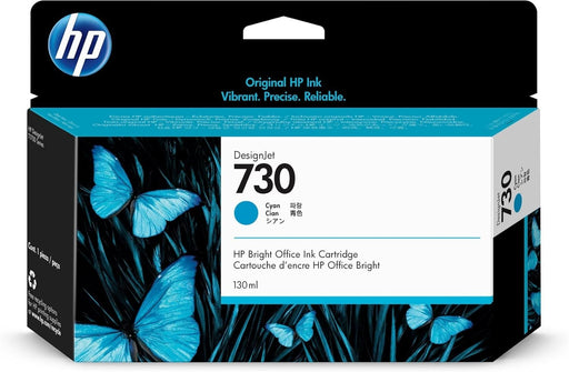 HP 730 (P2V62A) 130mL Cyan Original Ink Cartridge