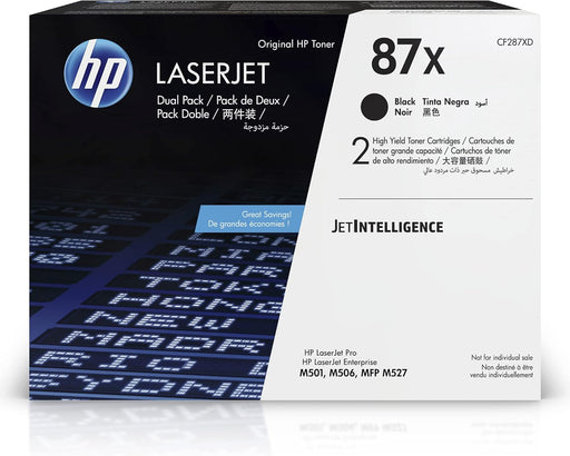 HP 87X (CF287XD) Black Original LaserJet Toner Cartridge, High Yield , 2/Pack – Compatible Printer Supply – Get Toner Canada