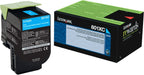 Lexmark 801XC Cyan Extra High Yield Return Program Toner Cartridge (80C1XC0) – Compatible Printer Supply – Get Toner Canada