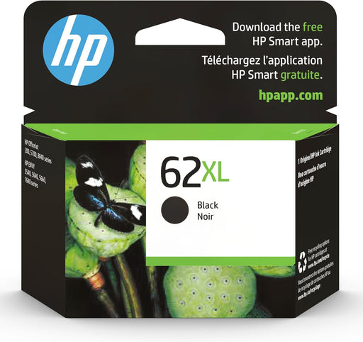 HP 62XL Black High Yield Original Ink Cartridge (C2P05AN)