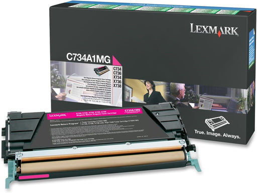 Lexmark C734A1MG C73X/X73X MAGENTA RETURN PROGRAM TONER CARTRIDGE 6K – Compatible Printer Supply – Get Toner Canada