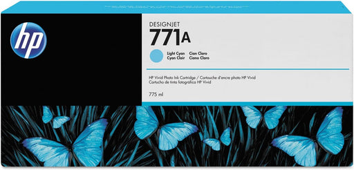 HP DesignJet 771A Light Cyan Ink Cartridge (B6Y20A)