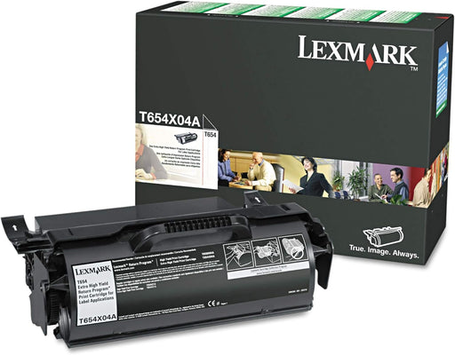 Lexmark Return Program Toner Cartridge, Laser, Extra High Yield, Black, (T654X04A) – Compatible Printer Supply – Get Toner Canada