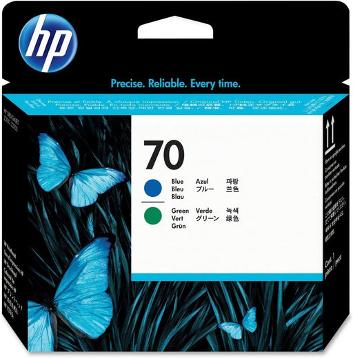 HP 70 (C9408A) Blue/Green Original Printhead