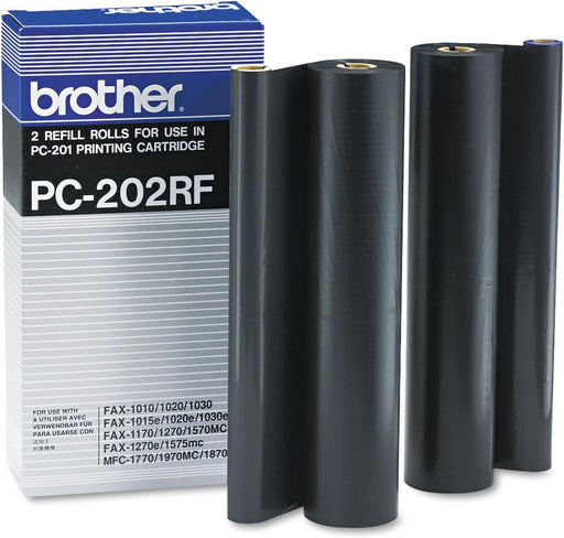 Brother PC202 Fax Ribbon Refill Roll, Dual Pack (PC202RF)