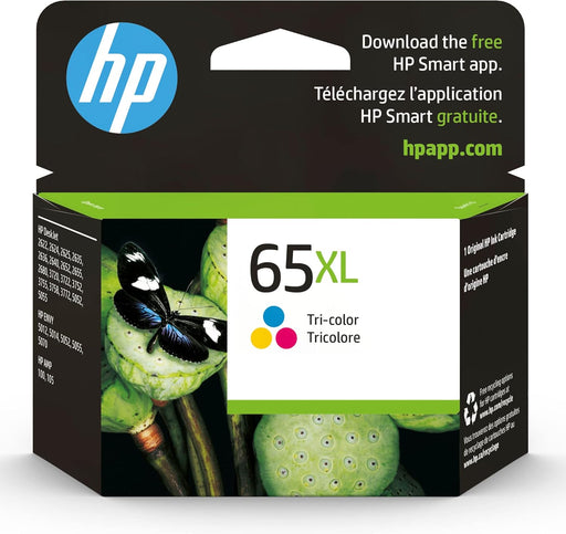 HP 65XL Tri-Colour High Yield Original Ink Cartridge (N9K03AN)