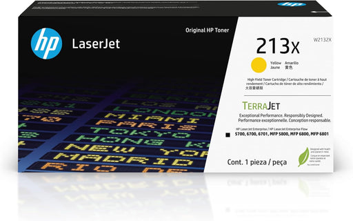 HP 213X High Yield Yellow Original LaserJet Toner Cartridge (W2132X) – Compatible Printer Supply – Get Toner Canada