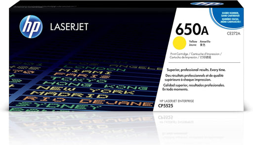 HP 650A (CE272A) Yellow Original LaserJet Toner Cartridge