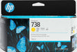 HP 738 (498N7A) 130mL Yellow Original Ink Cartridge