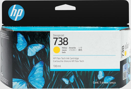 HP 738 (498N7A) 130mL Yellow Original Ink Cartridge