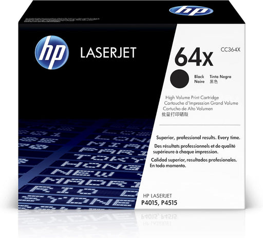 HP 64X (CC364X) Black High Yield Original LaserJet Toner Cartridge