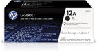 HP 12A (Q2612D) Dual Pack Black Original LaserJet Toner Cartridge