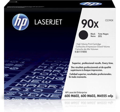 HP 90X (CE390X) Black High Yield Original LaserJet Toner Cartridge