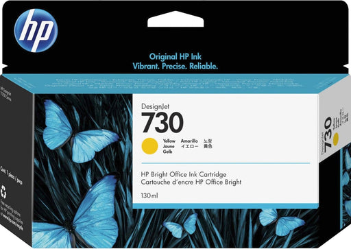 HP 730 (P2V64A) 130mL Yellow Original Ink Cartridge