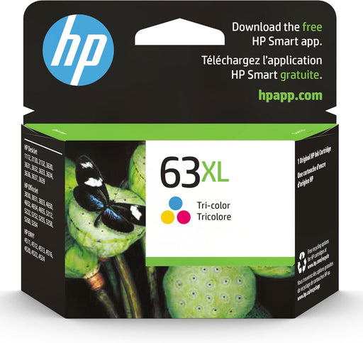 HP 63XL Tri-Colour High Yield Original Ink Cartridge (F6U63AN)