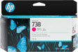 HP 738 (498N6A) 130mL Magenta Original Ink Cartridge
