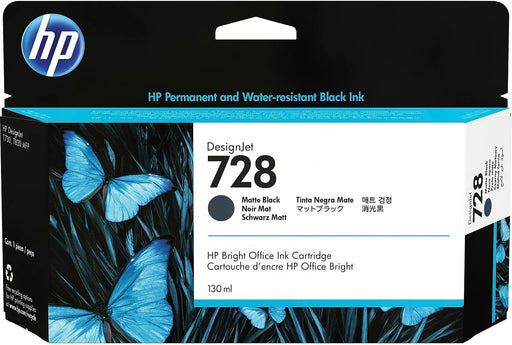 HP 728 130ml Matte Black Ink Cartridge – Compatible Printer Supply – Get Toner Canada