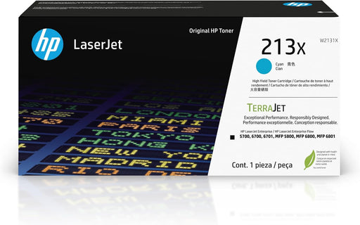 HP 213X High Yield Cyan Original LaserJet Toner Cartridge (W2131X) – Compatible Printer Supply – Get Toner Canada