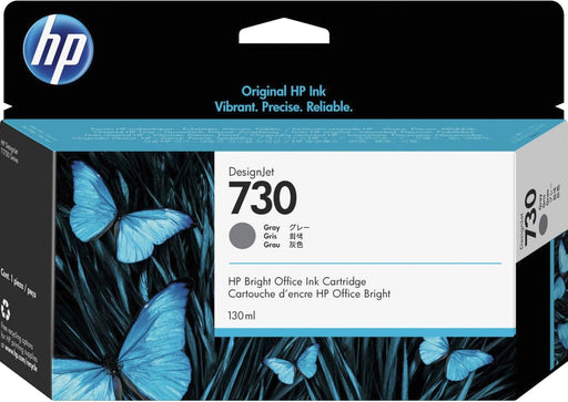 HP 730 (P2V66A) 130mL Gray Original Ink Cartridge