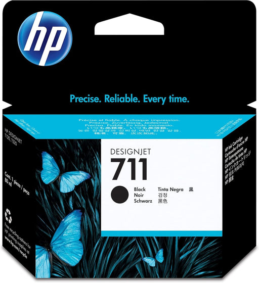 HP 711 (CZ133A) Black Ink Cartridge - 80 mL