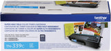 Brother TN339 Super High Yield Toner Cartridge, Cyan
